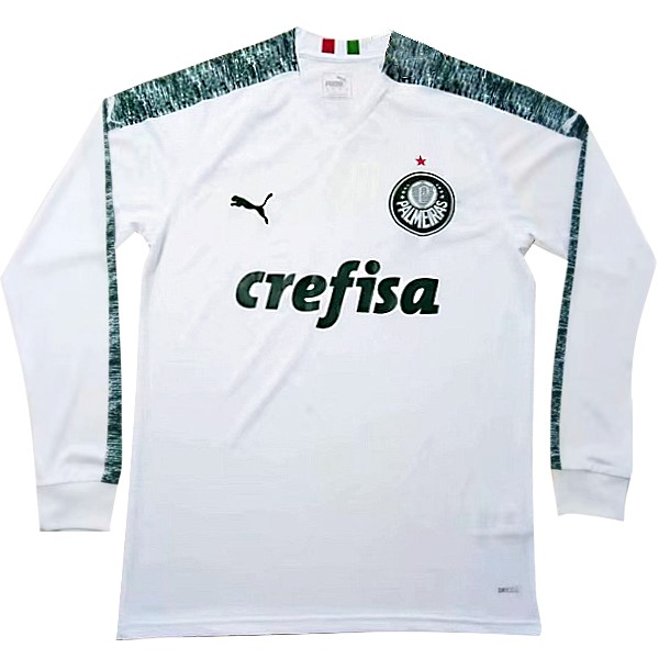 Tailandia Camiseta Palmeiras 2ª ML 2019 2020 Blanco